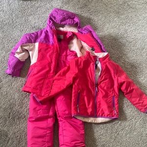 Girls 3-piece Snowsuit size 4/5